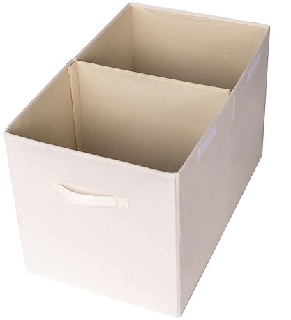 3 Sprouts Storage Box w. Lid - 63 x 38 x 39 cm - Cream