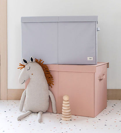 3 Sprouts Storage Box w. Lid - 63 x 38 x 39 cm - Clay