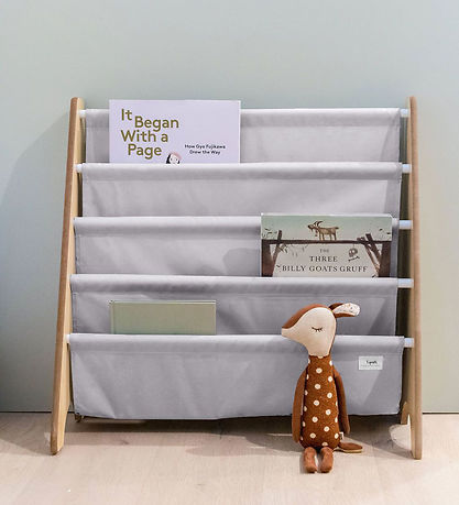 3 Sprouts Bookcase - 62 x 25 x 61 cm - Light Grey