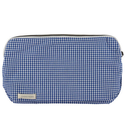Studio Feder Toiletry Bag - 30x20x10 - Gingham Mini Blue