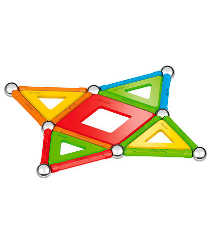 Ensemble d'aimants Geomag - Supercolor Panels Recyclé - 35 Parti