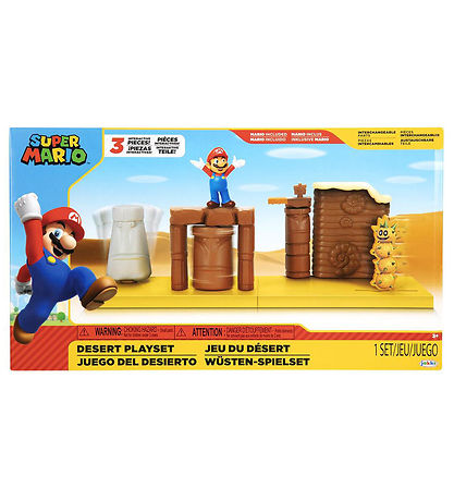 Super Mario Play Set - Desert Playset - 7 Parts