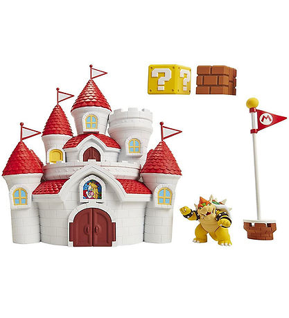 Super Mario Play Set - Mushroom Kingdom Playset - 16 Parts