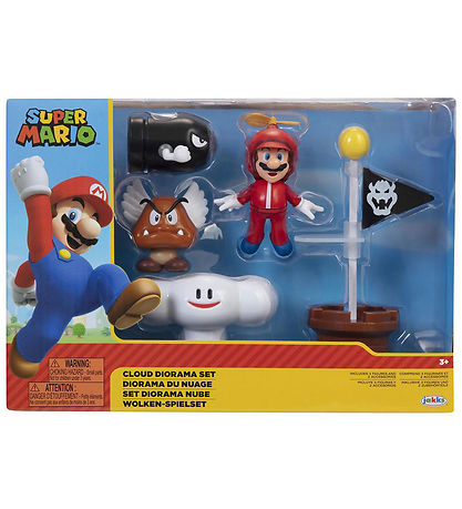 Super Mario Play Set - Diorama Set - Cloud - 5 Parts