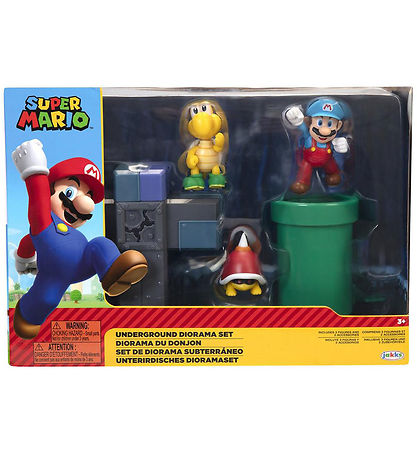 Super Mario Play Set - Diorama Set - Underground - 5 Parts