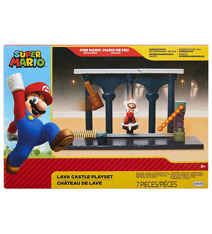 Super Mario Spielset - Lava Castle Spielset - 7 Teile