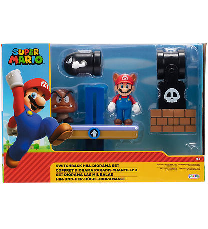 Super Mario Play Set - Diorama Set - Switchback Hill - 5 Parts