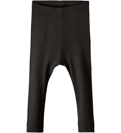 Name It Leggings - Rib - Noos - NbnKab - Black