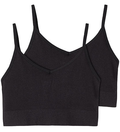 LMTD Bralette - 2er-Pack - Noos - NlfKailey - Schwarz
