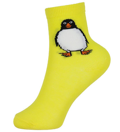 DYR Socks - ANIMAL Gallop - Yellow Penguin