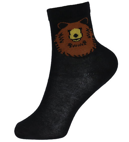 DYR-Cph Socks - ANIMAL Gallop - Black Brown Bear