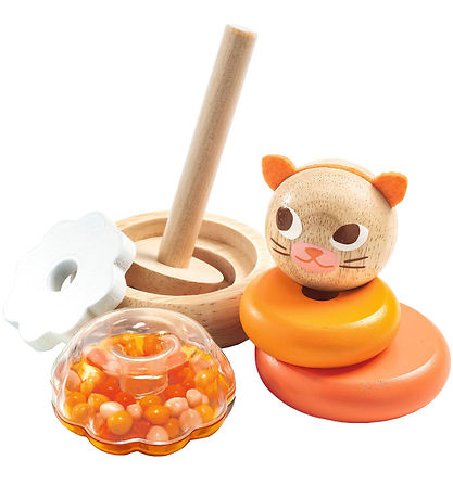 Djeco Stacking Blocks - Wood - Cat