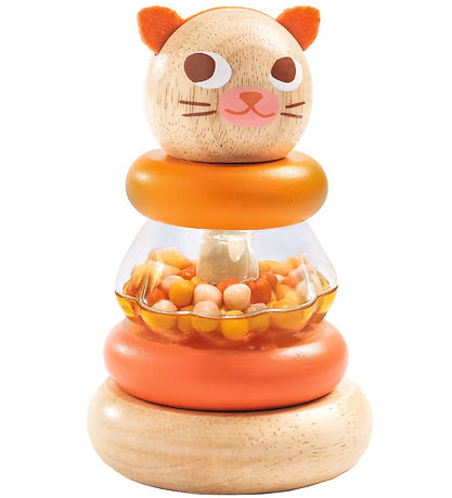 Djeco Stacking Blocks - Wood - Cat
