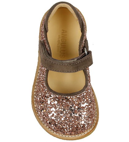 Angulus Shoes - Maple/Taupe w. Glitter