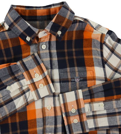 GANT Shirt - Check - Shield - Cocoa Brown