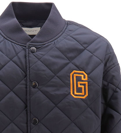 GANT Thermo Jacket - Quilted Varsity - Evening Blue
