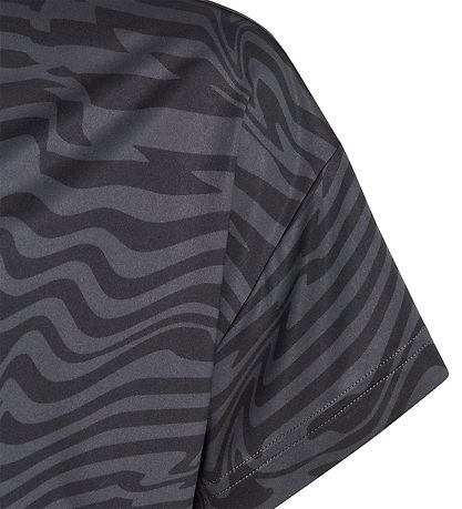 adidas Performance Stuttermabolur - JG TI AOP - Svart
