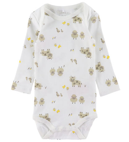 Name It Body l/ä - Noos - NbnBody - 2er-Pack - Bright White/Farm