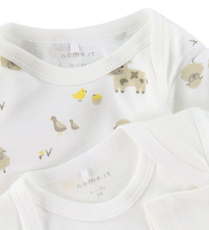 Name It Body l/ä - Noos - NbnBody - 2er-Pack - Bright White/Farm