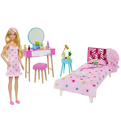 Barbie Docka m. Tillbehör - 30 cm - Sovrum
