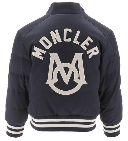 Moncler Dúnúlpa - Kafanir - Dökkblátt M. Lógó
