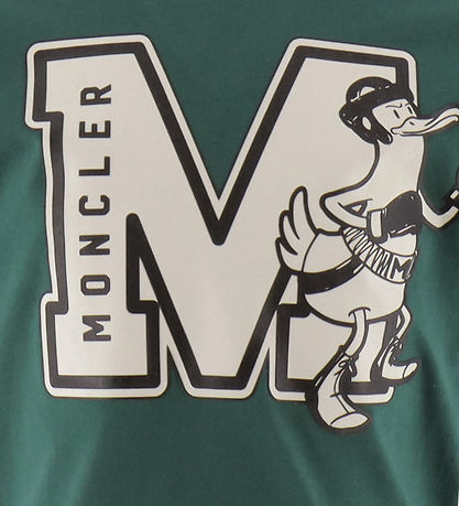 Moncler T-Shirt - Grün/Weiß m. Print