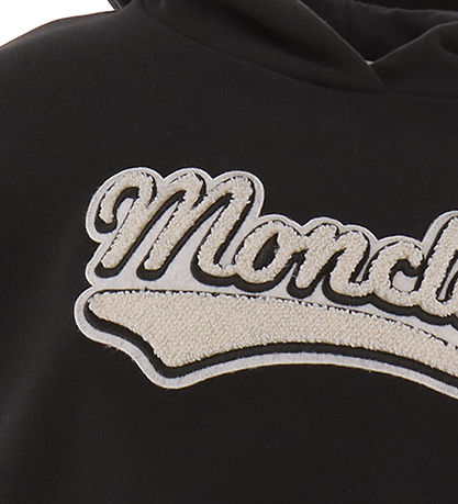 Moncler Hoodie - Black w. Text