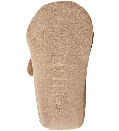 Petit La Busch Leder-Krabbelschuhe - Sand