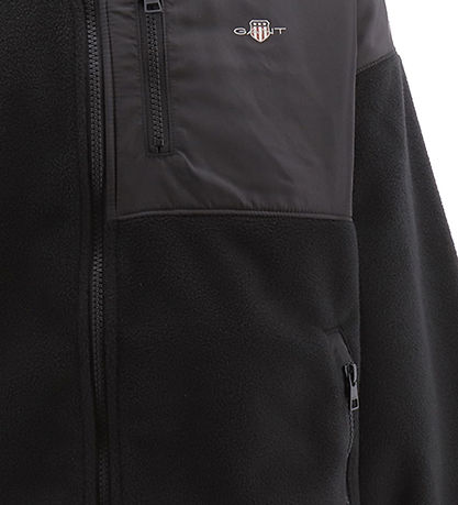GANT Fleece Jacket - Shield - Black