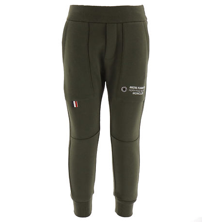 Moncler Jogginghosen - Armygrün m. Weiß