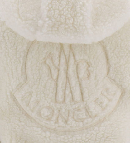 Moncler Fleecejacke - Off White m. Logo