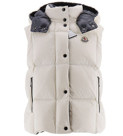 Moncler Gilet Doudoune -Luzule - Off White av. Marine