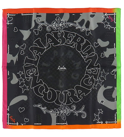 Lala Berlin Huivi - Ahrina-kuutio - 50x50 cm - Tähti Black
