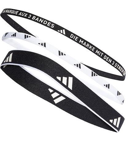 Bandeau adidas Performance - 3 Pack - Noir/Blanc