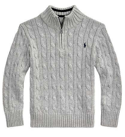 Polo Ralph Lauren Blouse - Knitted - Classic - Grey Melange