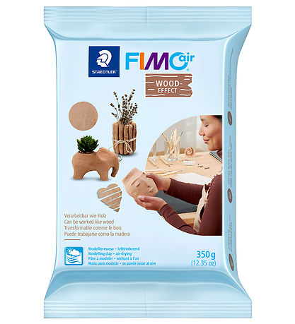 Staedtler FIMO Leklera - Träeffekt - 350g - Brun