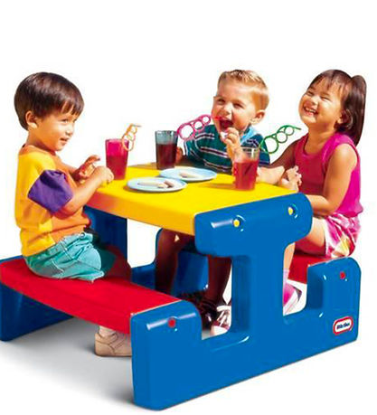 Little Tikes Table/Bench set - 83x74x47 cm - Primary