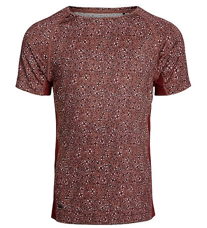Rethinkit Stuttermabolur - Carla - Rose Brown Blóm