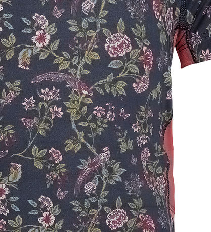 Rethinkit Stuttermabolur - Carla - Flower Birds