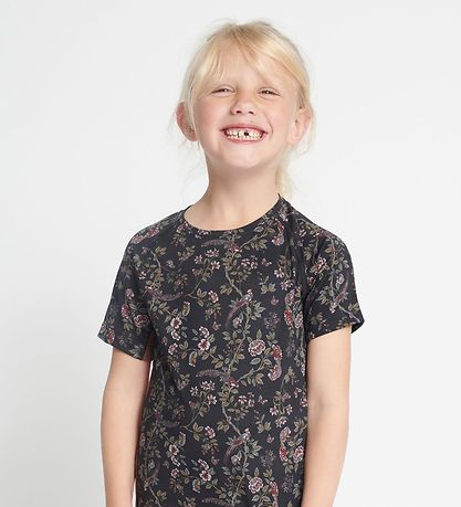 Rethinkit Stuttermabolur - Carla - Flower Birds