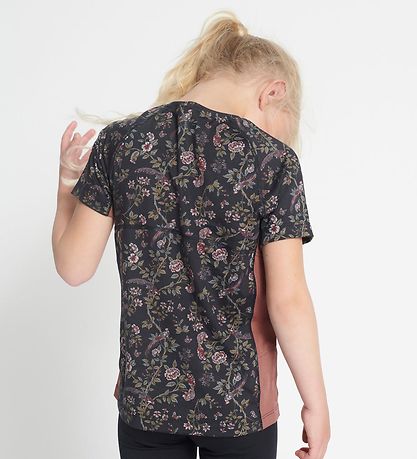 Rethinkit Stuttermabolur - Carla - Flower Birds