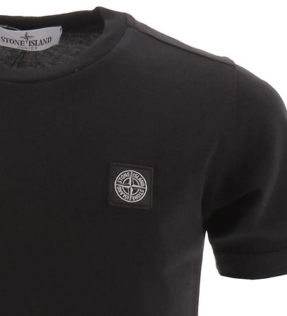 Stone Island Stuttermabolur - Svart