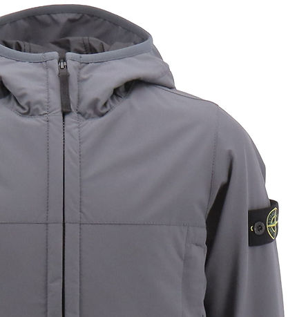 Stone Island Softshell Jacket w. Padding - Lead Grey