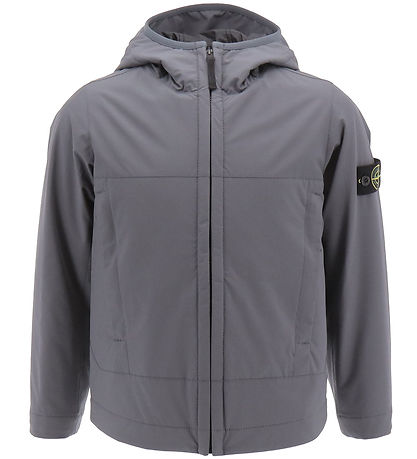 Stone Island Softshell Jacket w. Padding - Lead Grey