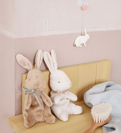 Maileg Soft Toy - My First Rabbit - Brown w. Light Blue
