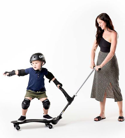 Ookkie Skateboard - Kids Lernender Skateboard - Schwarz