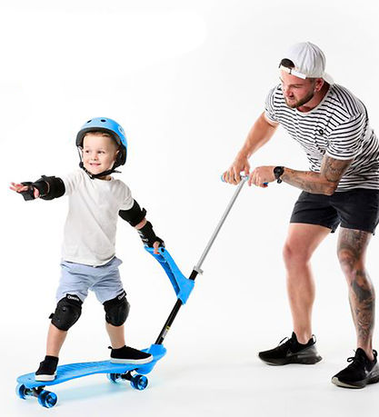 Ookkie Skateboard - Kids Learner Skateboard - Blue