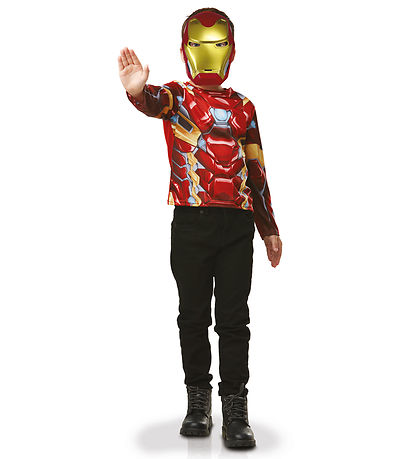 Rubies Maskeradkläder - Iron Man Topp/Mask