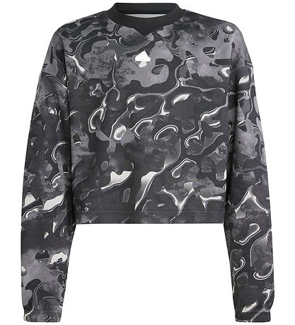 adidas Performance Bluse - Schwarz/Grau