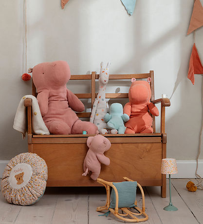 Maileg Soft Toy - Safari Friends - Hippo - Medium+ - Dusty Coral